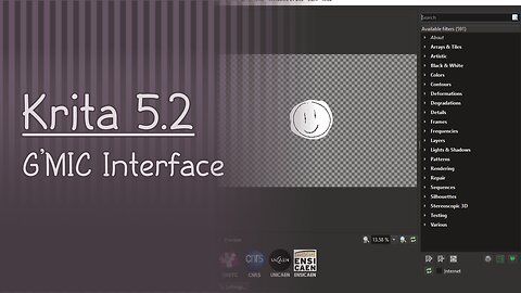 Krita 5.2 Tutorial: The G'MIC Interface!