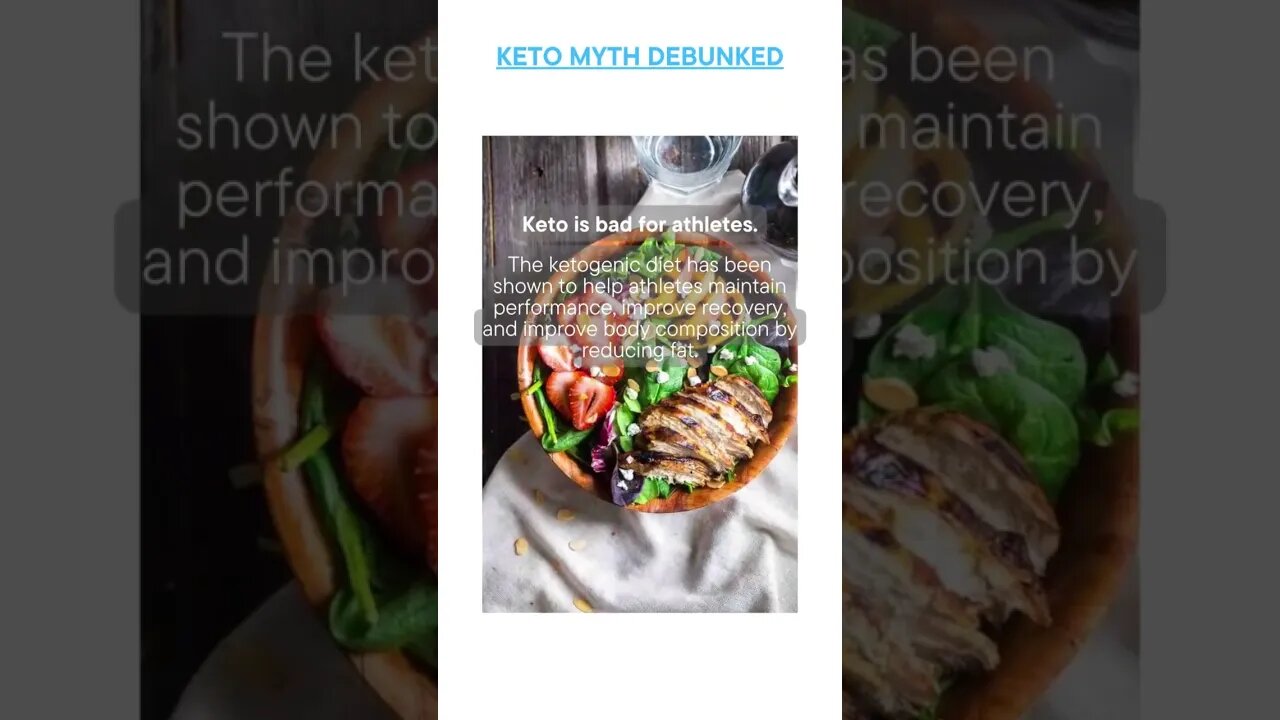 Busted Keto Myth of the Day - Keto is bad for athletes.