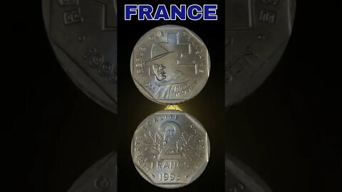 France 2 Francs 1993.#shorts #coinnotesz