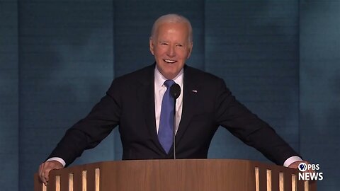 WATCH: Crowd chants 'Thank you Joe' before Biden's speech at 2024 Democratic National Convention