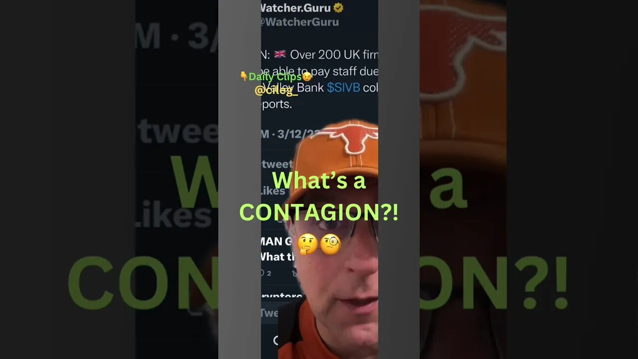 What’s a CONTAGION?!🤔🧐 #contagion #banks #recession #bearmarket #bullmarket #bonds #bitcoin #trade