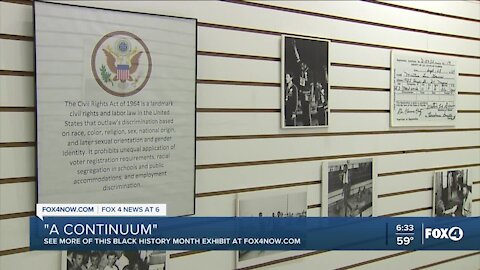 "A Continuum" Black History Month exhibit