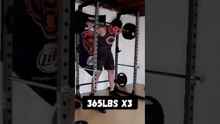 365x4 squat. #shorts