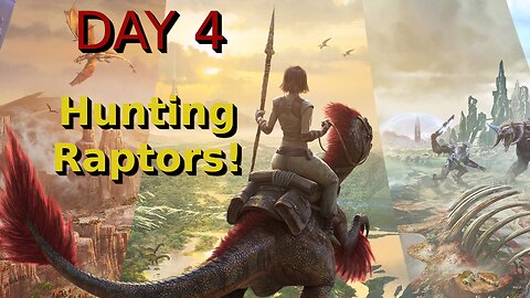 Ark Survival Ascended - The Island - Day 4: Hunting Raptors!