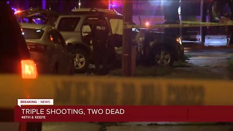 MFD: 2 killed, 1 injured in shooting/car crash at 48th and Keefe on Milwaukee's north side