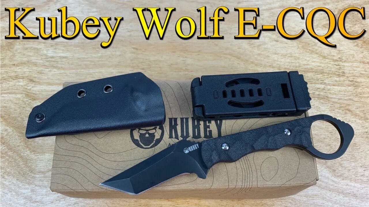 Kubey KU320 WOLF E-CQC Fixed Blade Designed by:Angelo Sposato