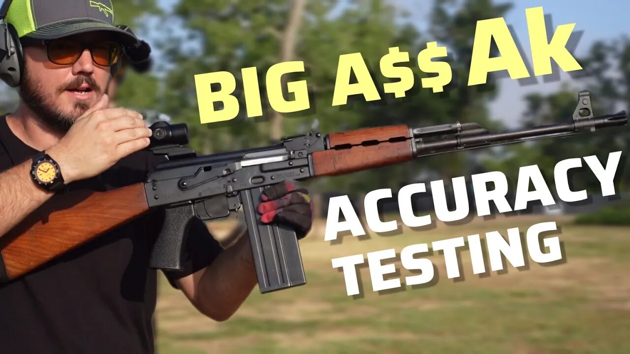 Zastava M77: 308 Monster AK Accuracy testing with 5X Micro prism optic.