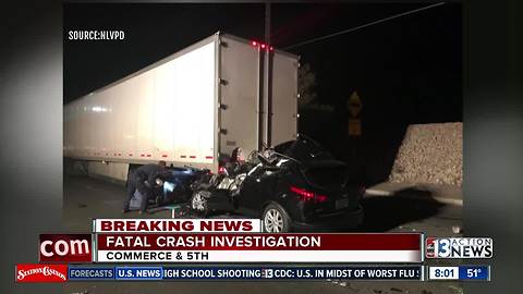 1 dead after SUV rear-ends semi