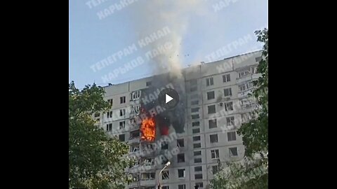 RUSSIAN AIRSTRIKE HITS APARTMENT BUILDING IN KHARKIV At least 30 people, including 3 children...