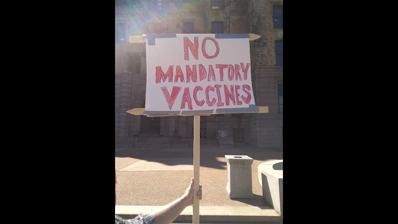 No Mandatory Vaccines Picketing: Saint Louis