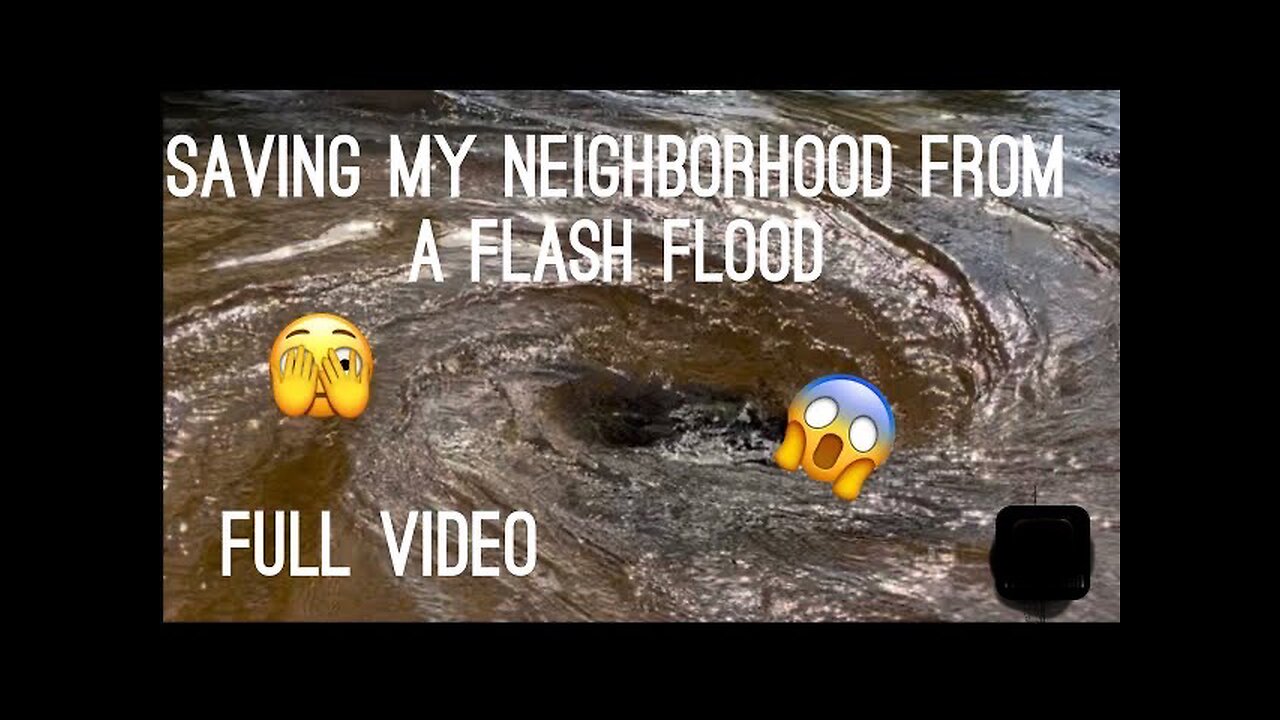 Single Handedly Saving My Neighborhood From A Flash Flood