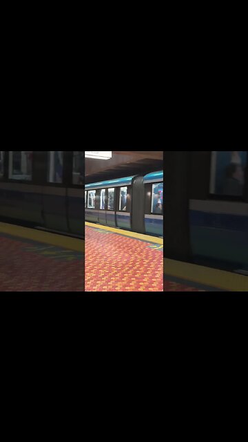 Metro Lionel Groulx at night