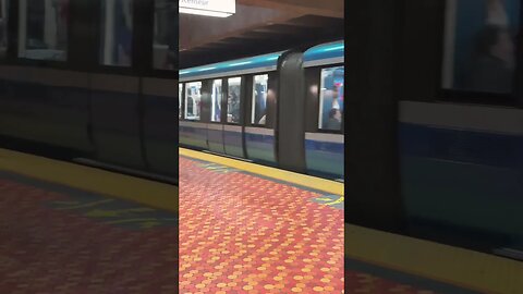 Metro Lionel Groulx at night