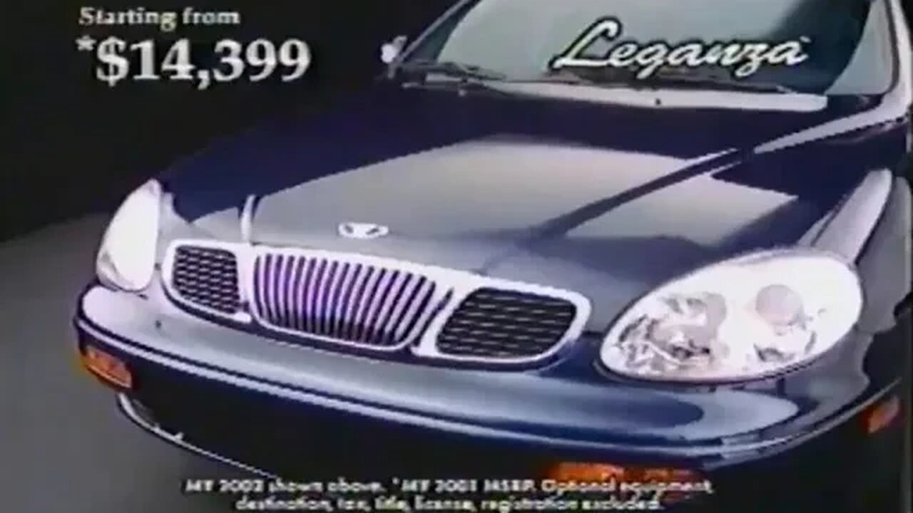 "Celebrate Daewoo 2002" Car Commercial (Lanos, Laganza, Nubira) [100,000 Mile Warranty]