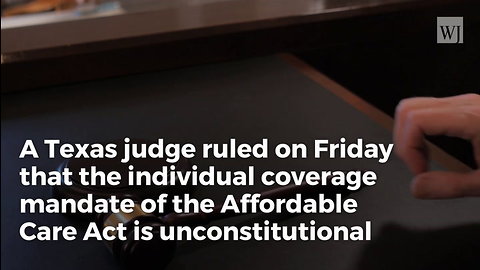 Federal Judge Strikes Down Obamacare As Unconstitutional