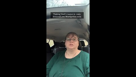 Taking God’s name in vain