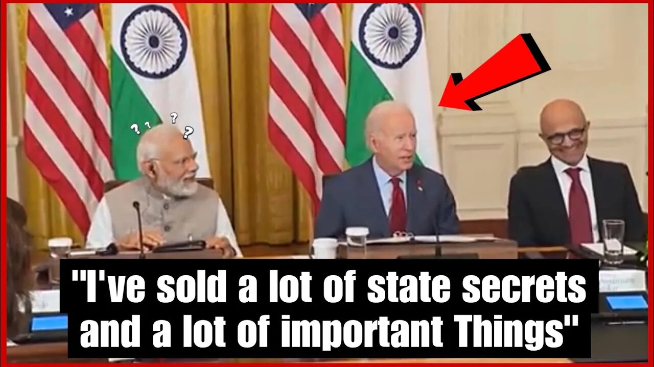 *WILD! Joe Biden Admits to Selling State Secrets During Conference in Bizarre Video| Must See