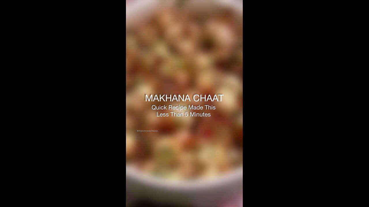 healthy makhana chaat/fox nut delicious recipe