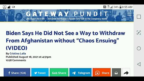 Biden Sped Up To The Chaos...