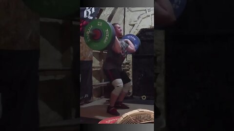 130 kg / 287 lb - Hang Clean + Pause Jerks 1+2 - Weightlifting Training