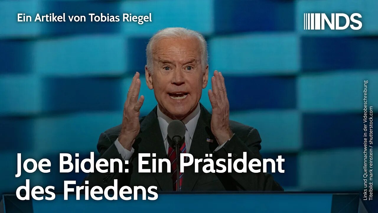 Joe Biden: Ein Präsident des Friedens | Tobias Riegel | NDS-Podcast