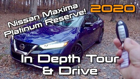 2020 Nissan Maxima Platinum Reserve: Start up, Test Drive & In Depth Tour