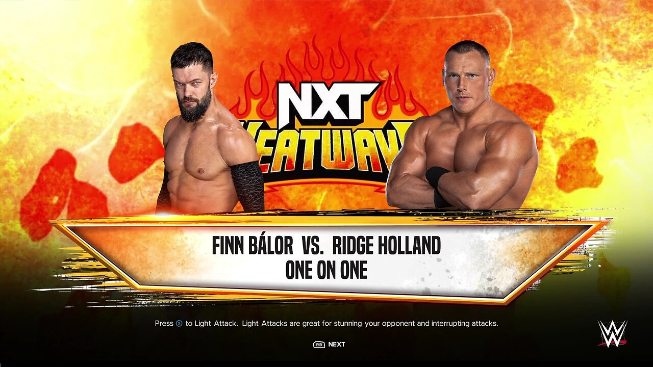 WWE 2k24 Finn Balor vs Ridge Holland