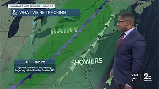 Showers Move In Tomorrow