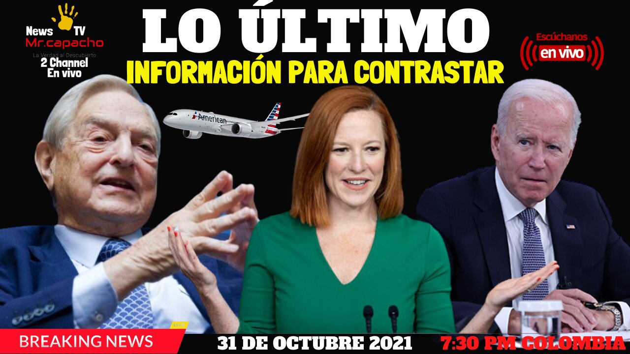 EN VIVO: ANÁLISIS NOTICIAS 31 DE OCTUBRE 2021, EMISIÓN 7:30 PM COLOMBIA.