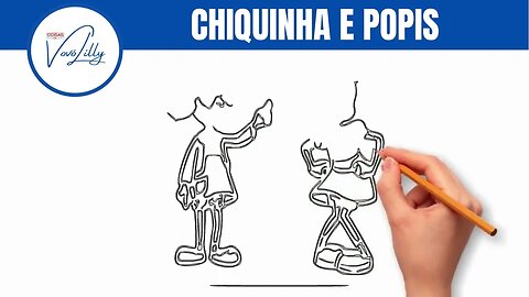 COMO DESENHAR | CHIQUINHA E POPIS | PASSO A PASSO. MUITO FÁCIL