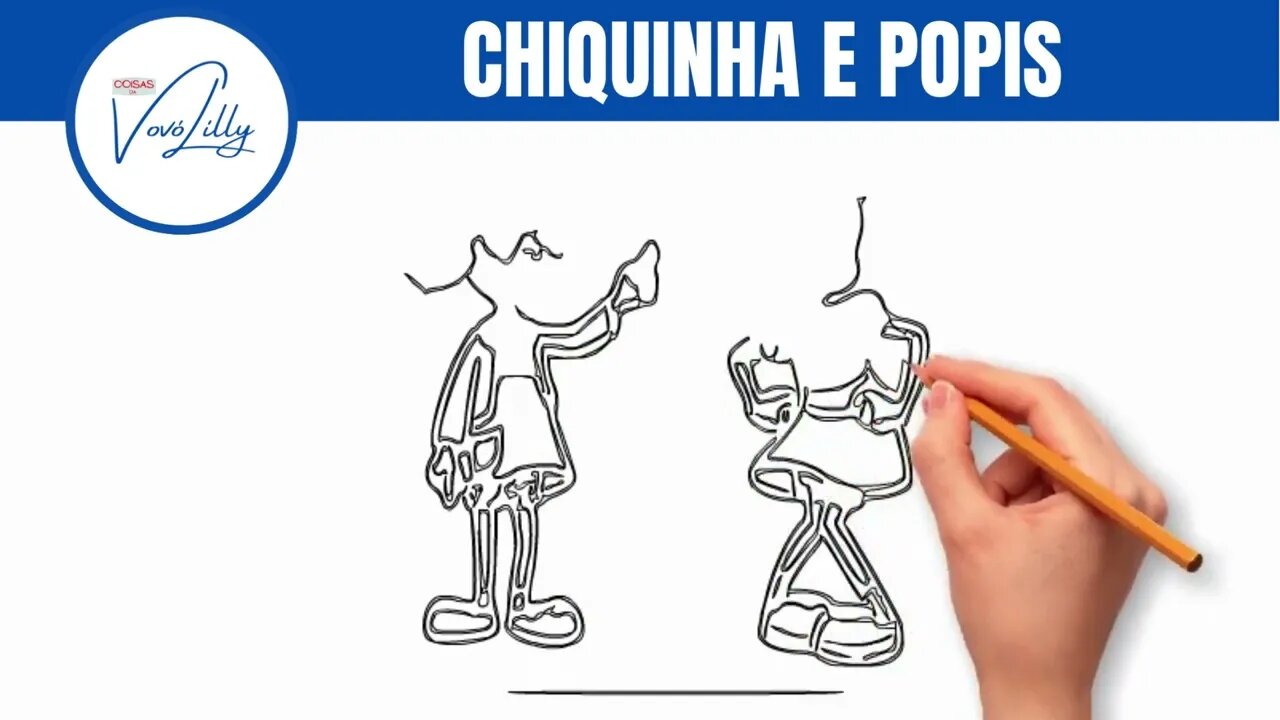 COMO DESENHAR | CHIQUINHA E POPIS | PASSO A PASSO. MUITO FÁCIL