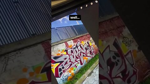 GRAFFITI ARTIST SHUTS HATERS DOWN 😯 #graffiti #graffitiart #shorts