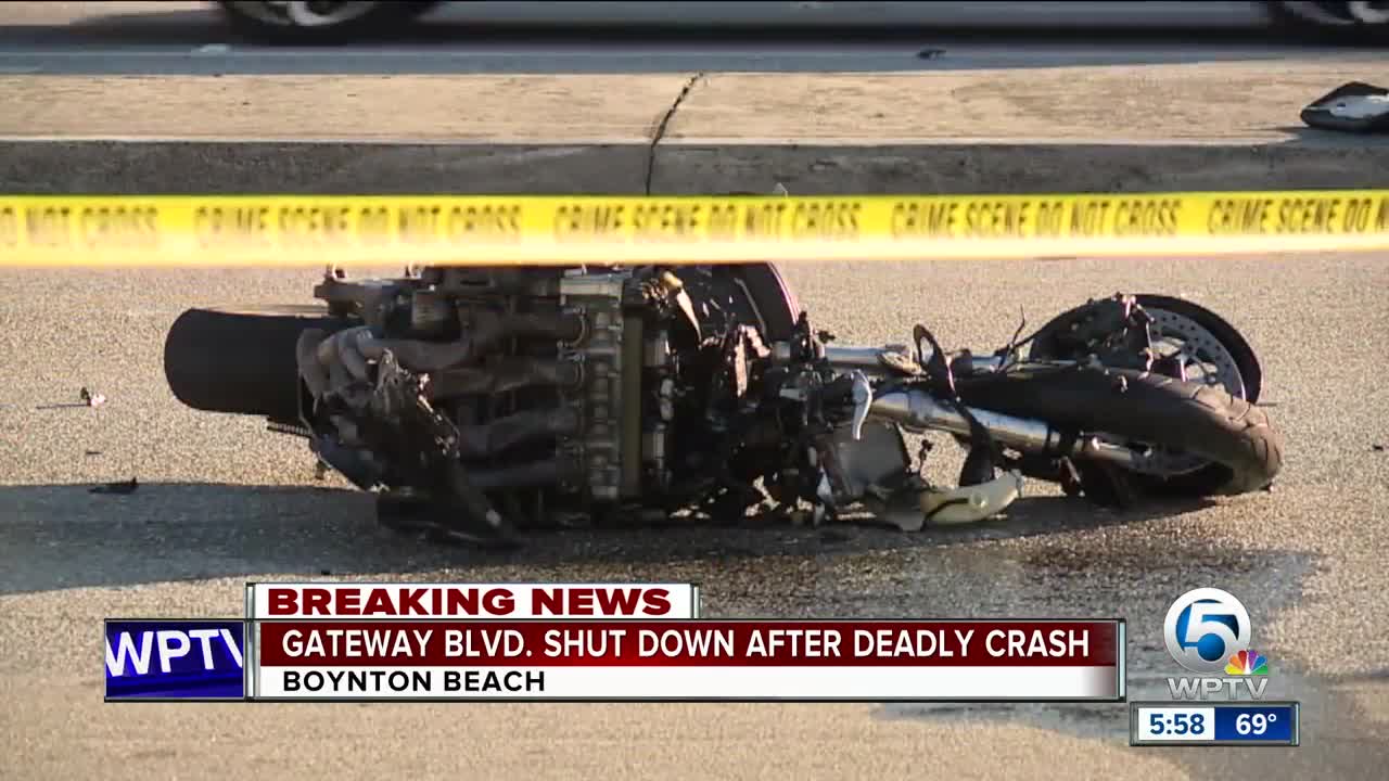 Motorcyclist killed in Boynton Beach crash