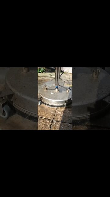 Ooooooh, Surface Cleaner Satisfaction….. #pressurewashing #filthypatio #mosmatic