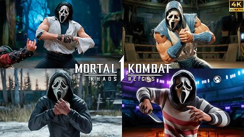 Mortal Kombat 1 Khaos Reigns - Ghostface Battle Fight Entry With All Characters