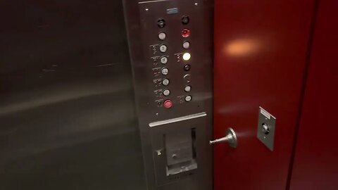 Vintage Dover service elevator at an office building in Cranford, NJ