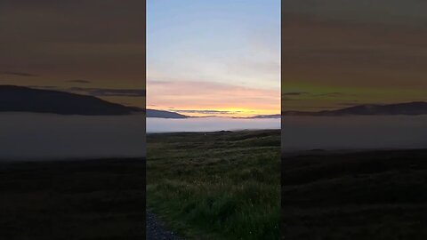 Sunrise mists at Glencoe Mountain Resort Scotland #shorts #sunrise #nature