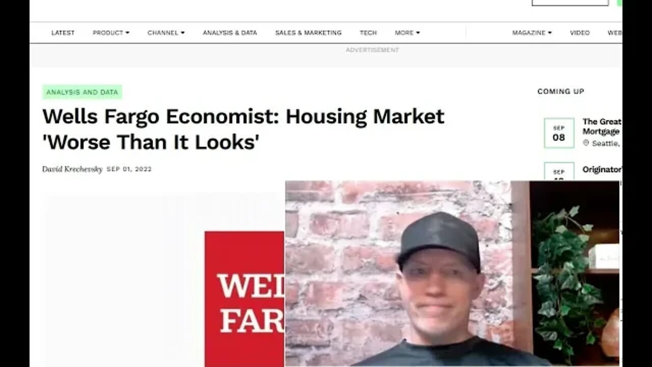 WELLS FARGO WARNS ON HOUSING, PULLS BACK ON MORTGAGE LENDING, HOUSING CRASH RISK.