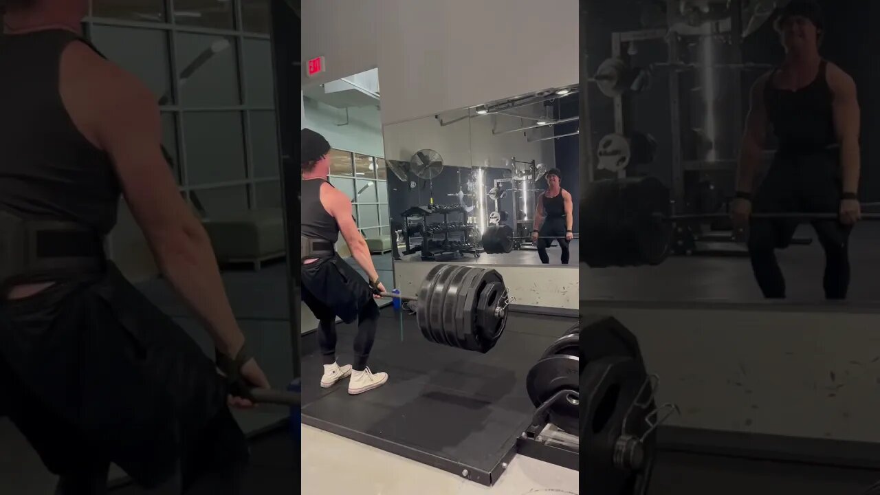 545lbs/247kg deadlift attempt 3x body weight