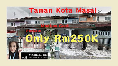 property malaysia Taman Kota Masai ,Jln Pulasan 2-Storey House For Sale Medium Cost 3 Rooms 2 Baths , Freehold