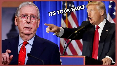 Trump Blames McConnell for the Flop and Takes Racist Swipe at his Wife