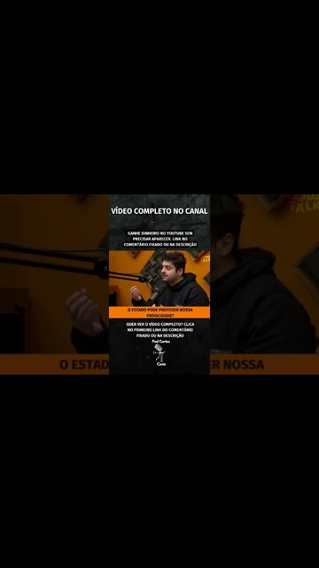 PRIVACIDADE #shorts #privacidade #estado #privado #eleições2022 #conservadorismo #conservadores