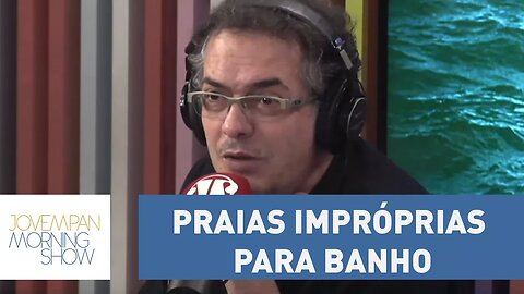 Relatório da Cetesb aponta praias impróprias para banho no litoral de São Paulo