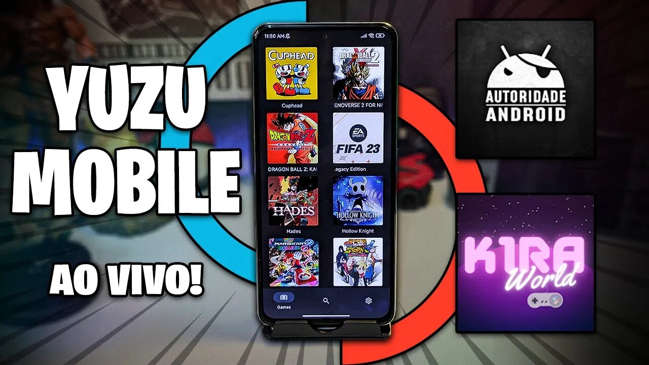 TESTANDO YUZU MOBILE AO VIVO (AGORA VAI) | COM @K1RA2077
