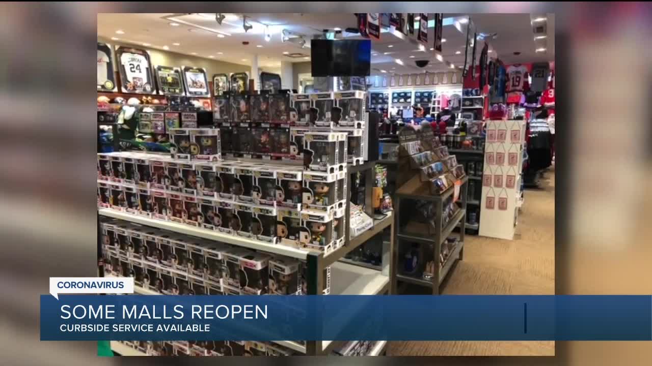 Malls, retailers in metro Detroit slowly re-open offering curbside to-go