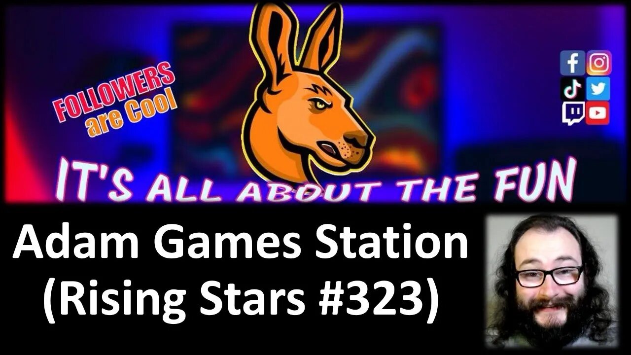 Adam Games Station (Rising Stars #323) [With Bloopers]