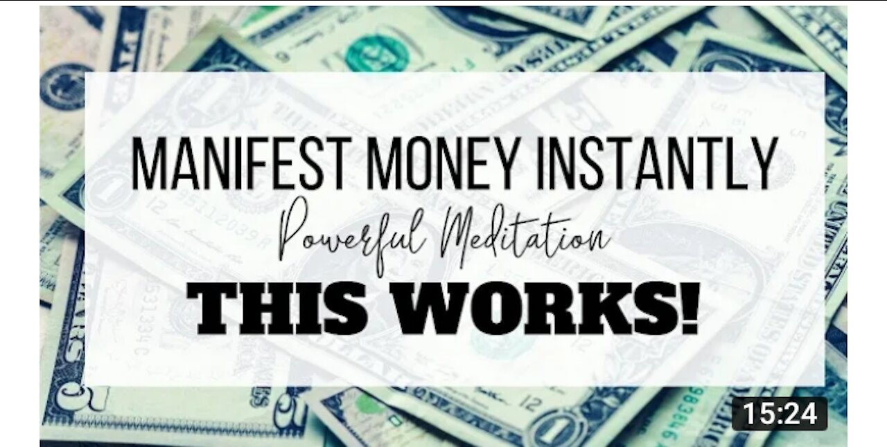 How to manifest Money instantly