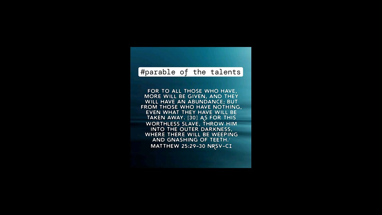 parable of the talents