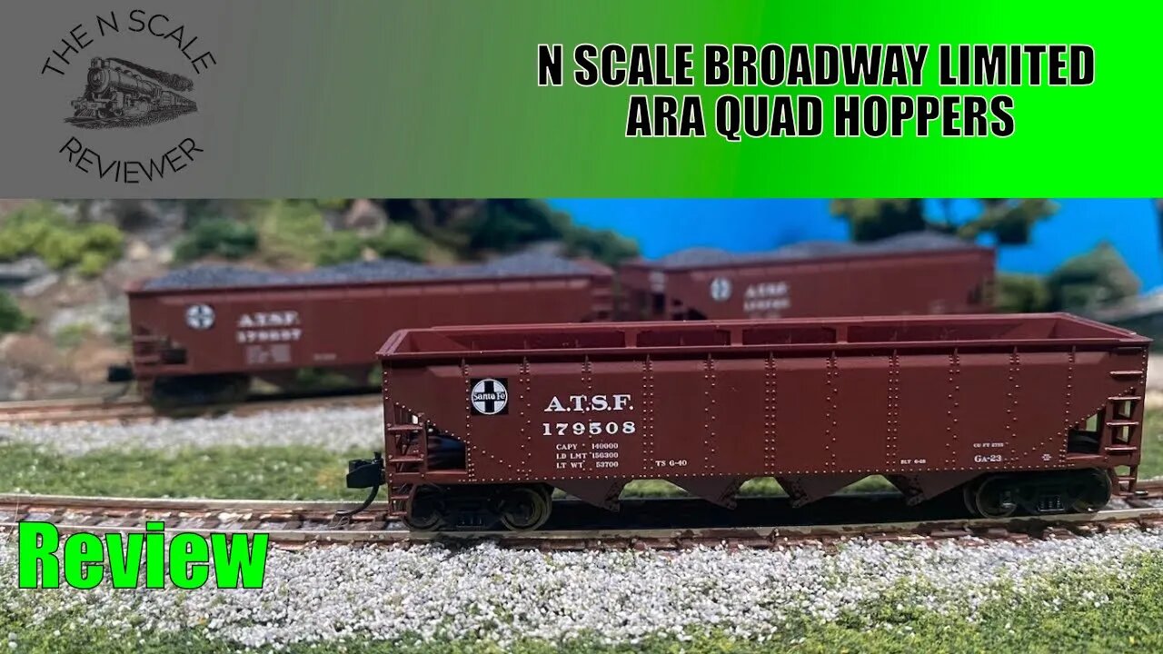 Review: N Scale Broadway Limited ARA Quad Hoppers