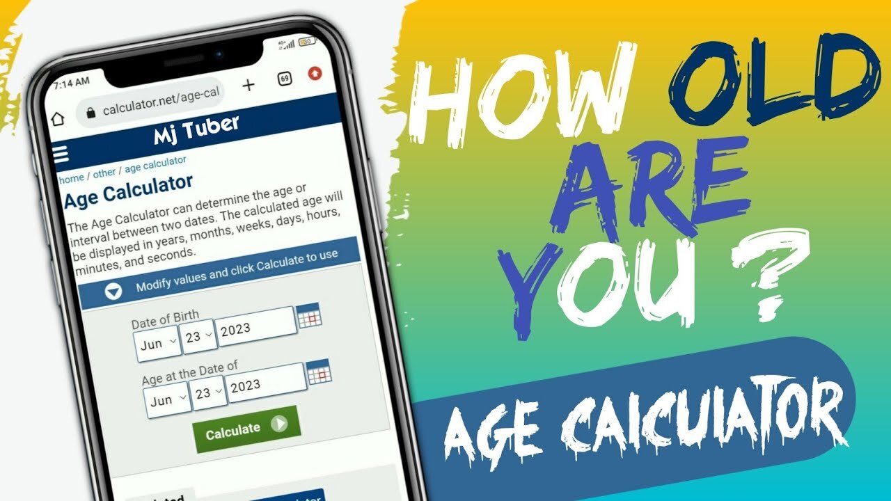 Age Calculate | How Old are You ! Age Calculator Online | Online Age Check | How to Check age